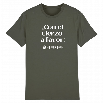 Camiseta Algodón Orgánico "Con el cierzo a favor" Unisex