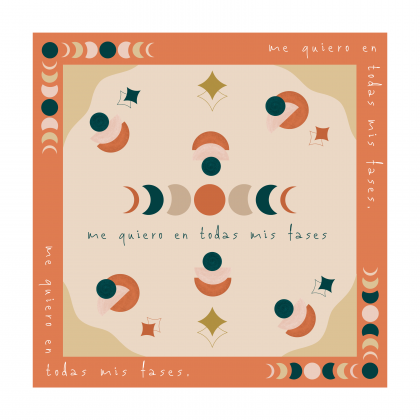 PAÑUELO "FASES LUNA"