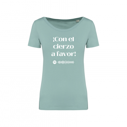 CAMISETA ALGODÓN ORGÁNICO CHICA "CON EL CIERZO A FAVOR"