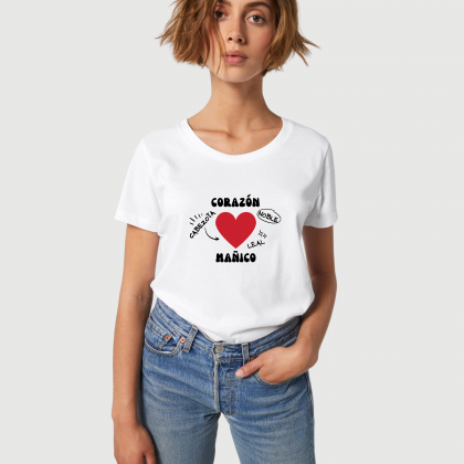 CAMISETA CORAZÓN MAÑICO.💖