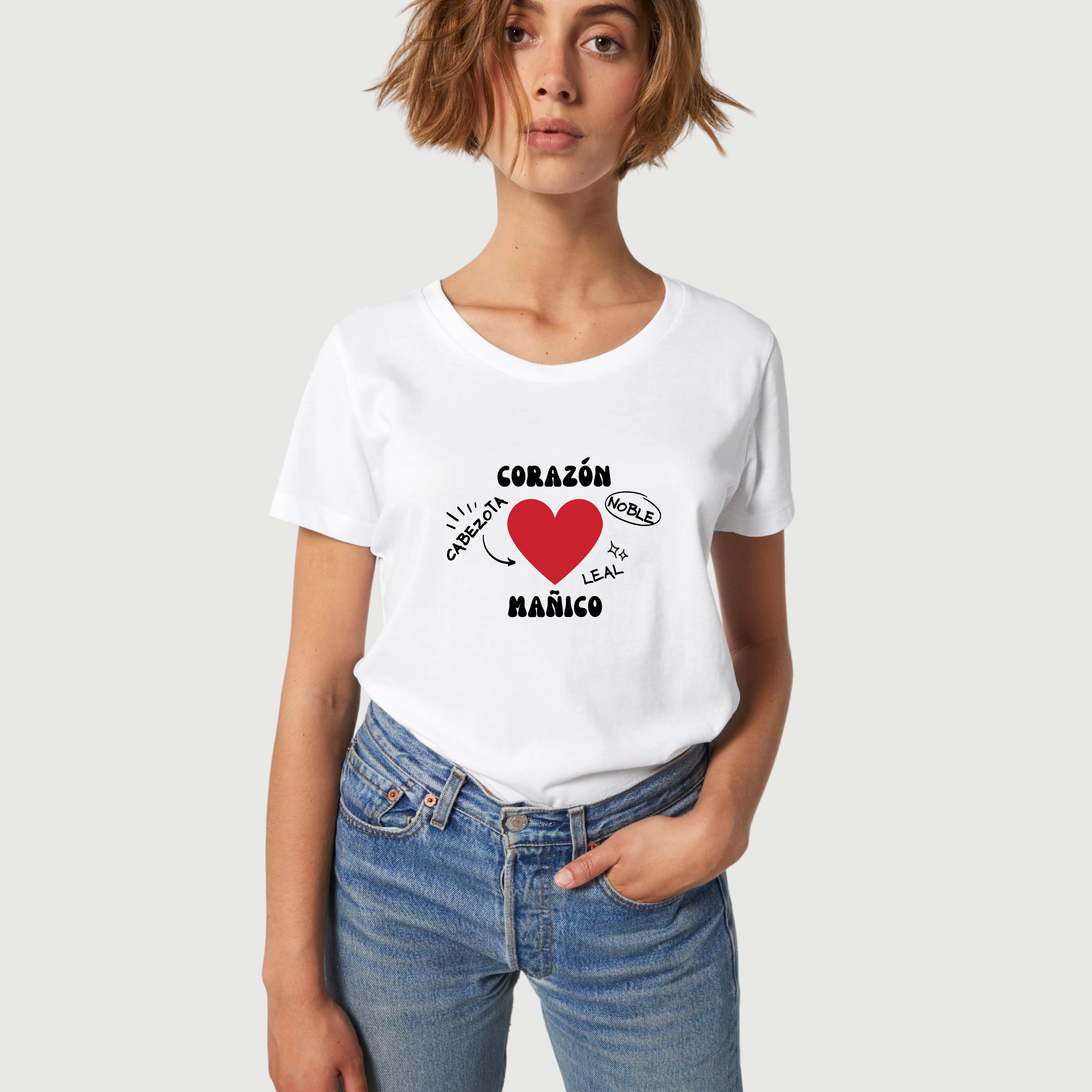 CAMISETA CORAZÓN MAÑICO.💖