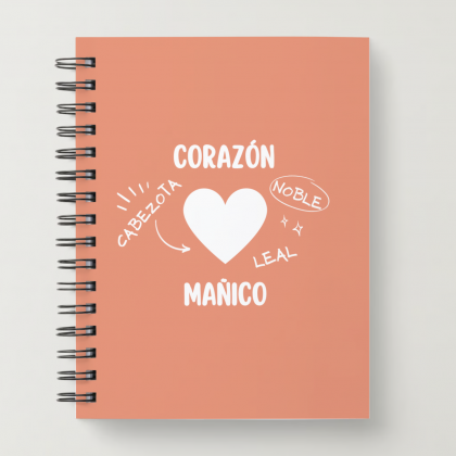 CUADERNO "CORAZÓN MAÑICO"