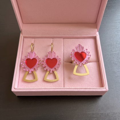 ✨PACK BISUTERÍA VIRGEN DEL PILAR: Pendientes + Anillo✨