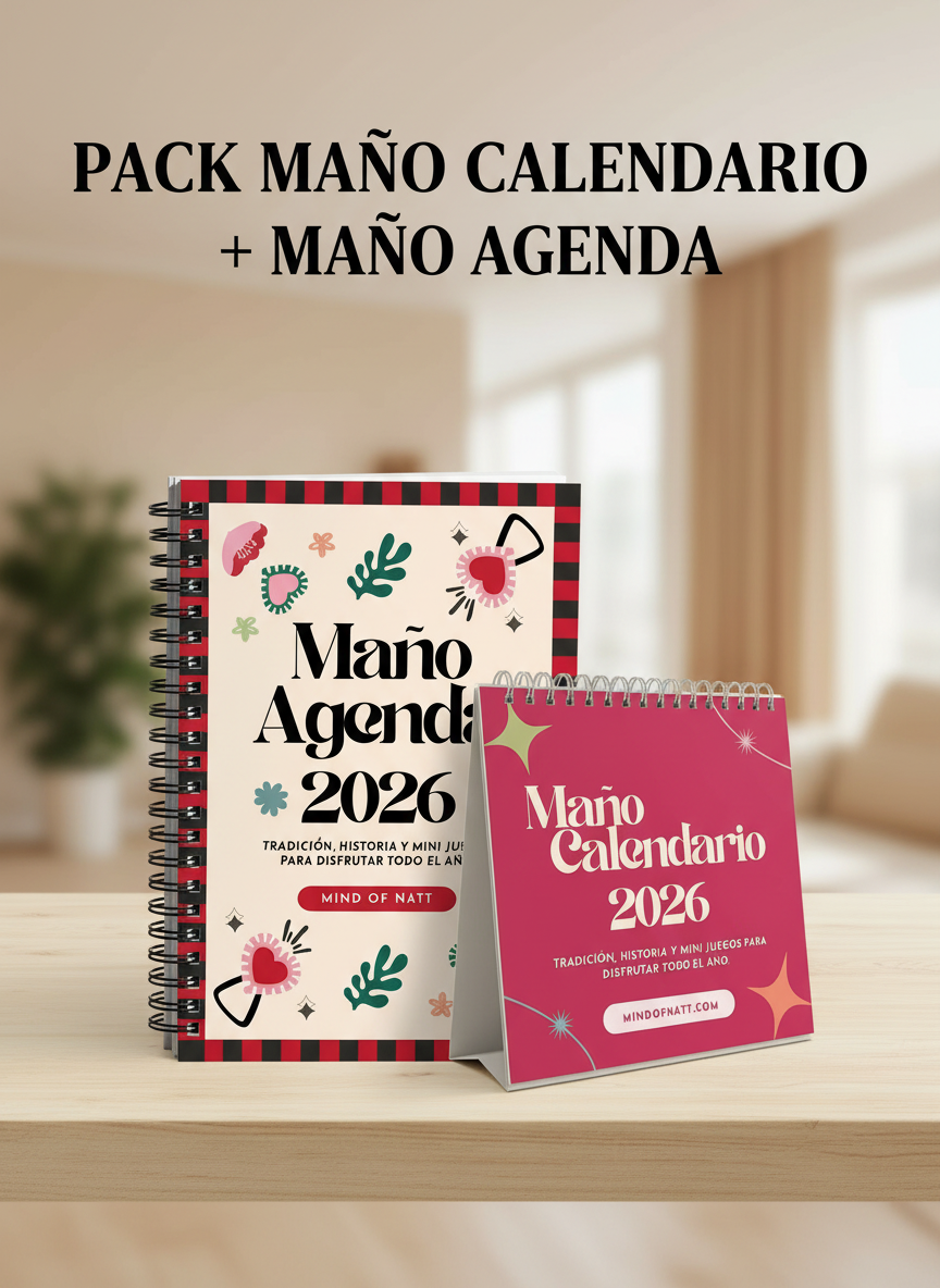KIT MAÑO AGENDA + MAÑO CALENDARIO
