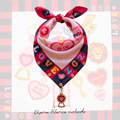 PAÑUELO JOYA PERSONALIZABLE con Charm Pilarica incluido. 🎁